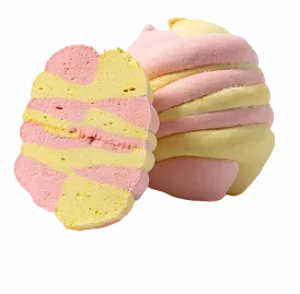 Зефир Неглазированный "SlaSti" С Начинкой Со Вкусом Банана И Клубники